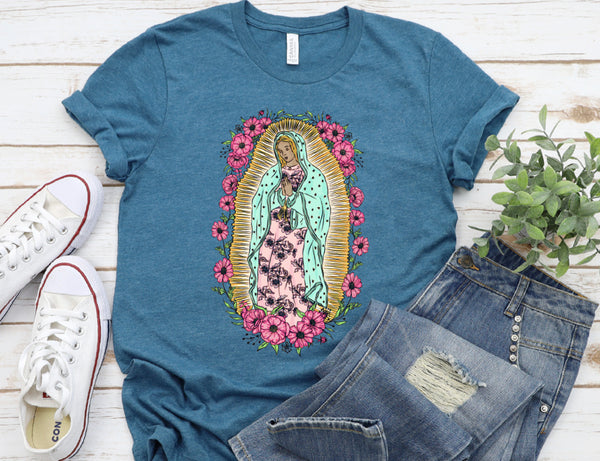 Our Lady Of Guadalupe Hand Drawn