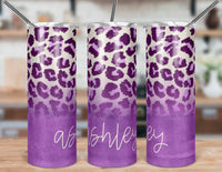 Purple Leopard Tumbler