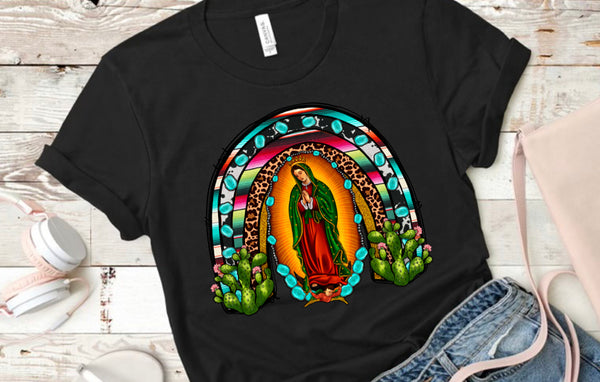 Lady Of Guadalupe Turquoise Rainbow