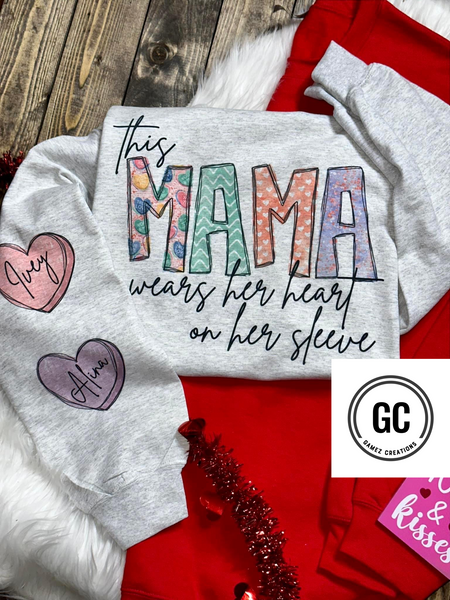 This Mama Wears Her Heart On Her Sleeve