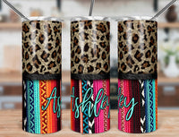 Serape Leopard Tumbler